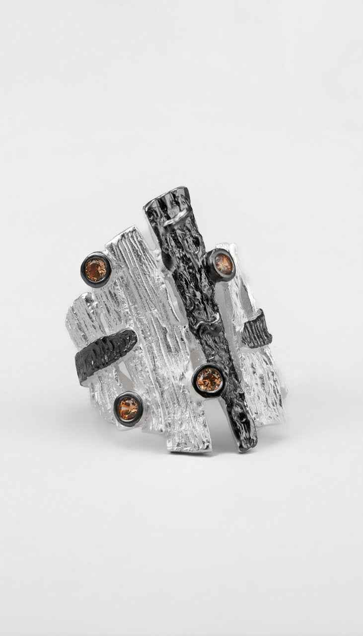 White Murmuring Bark Ring