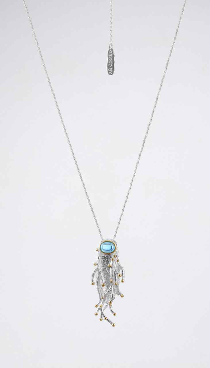 White Twining Vine Necklace