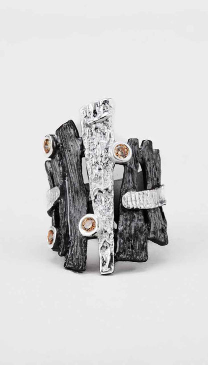Black Murmuring Bark Ring c0b147-68.myshopify.com