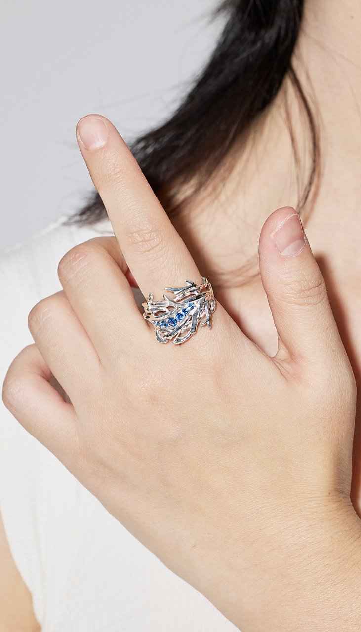 White Entwined Arbor Nest Ring c0b147-68.myshopify.com
