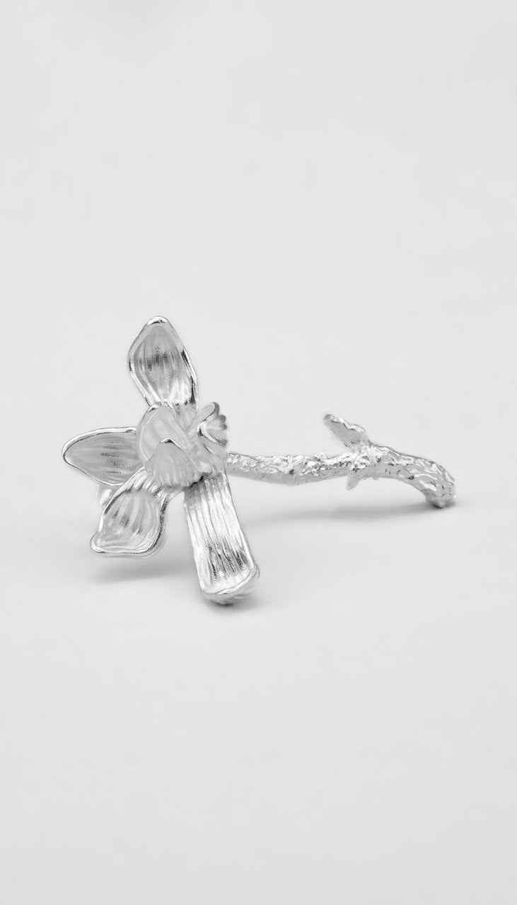 White Magnolia Bloom Single Stud c0b147-68.myshopify.com