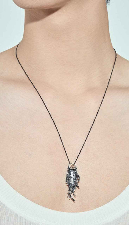 Black Twining Vine Necklace - RQ Cactus