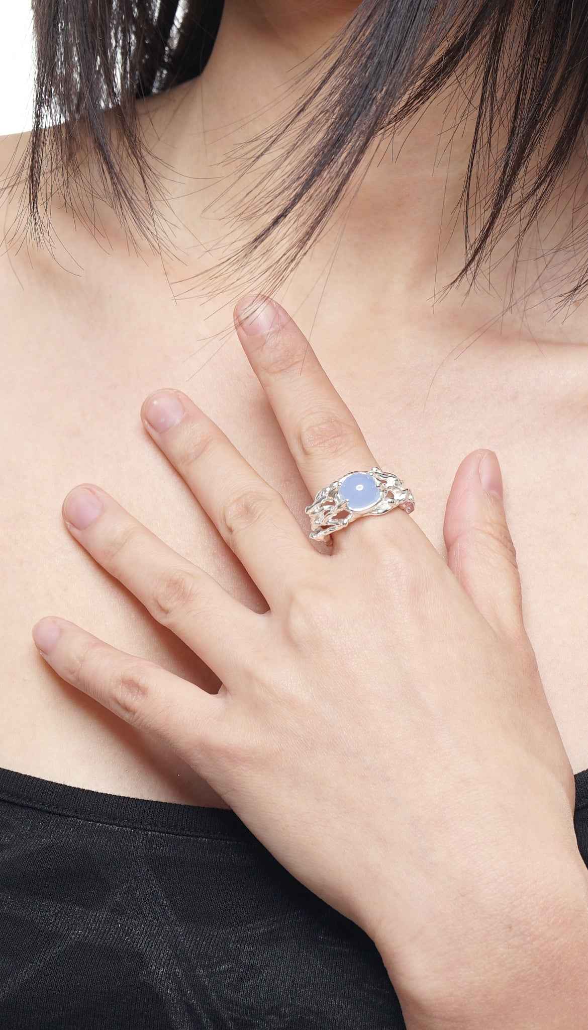 White Divergence Ring - RQ Cactus