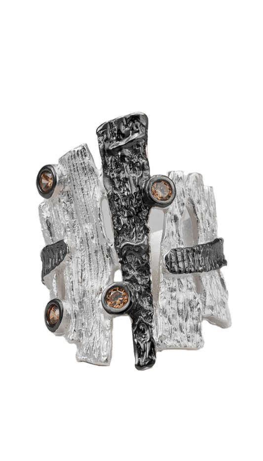 White Murmuring Bark Ring - RQ Cactus