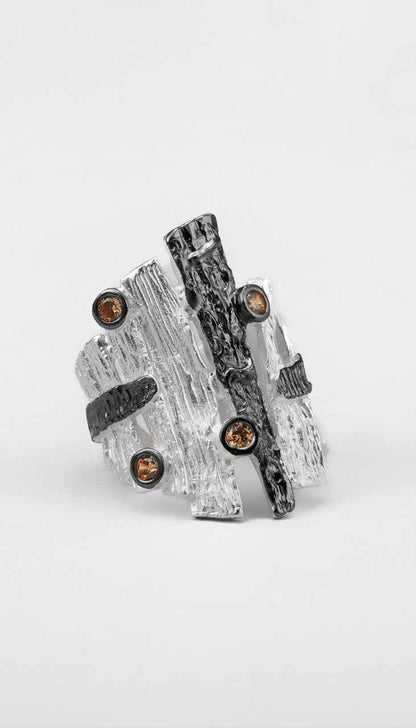 White Murmuring Bark Ring - RQ Cactus