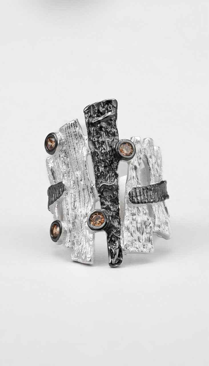 White Murmuring Bark Ring - RQ Cactus